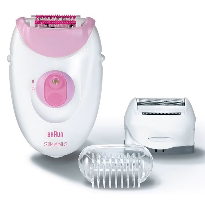 Depiladora Silk Épil 3 con Cabezal de Rasurado y Accesorios